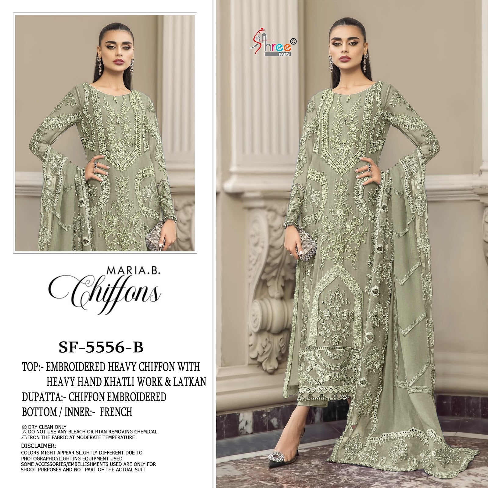 Sf 5556 Shree Fabs Chiffon Pakistani Salwar Suits Manufacturer