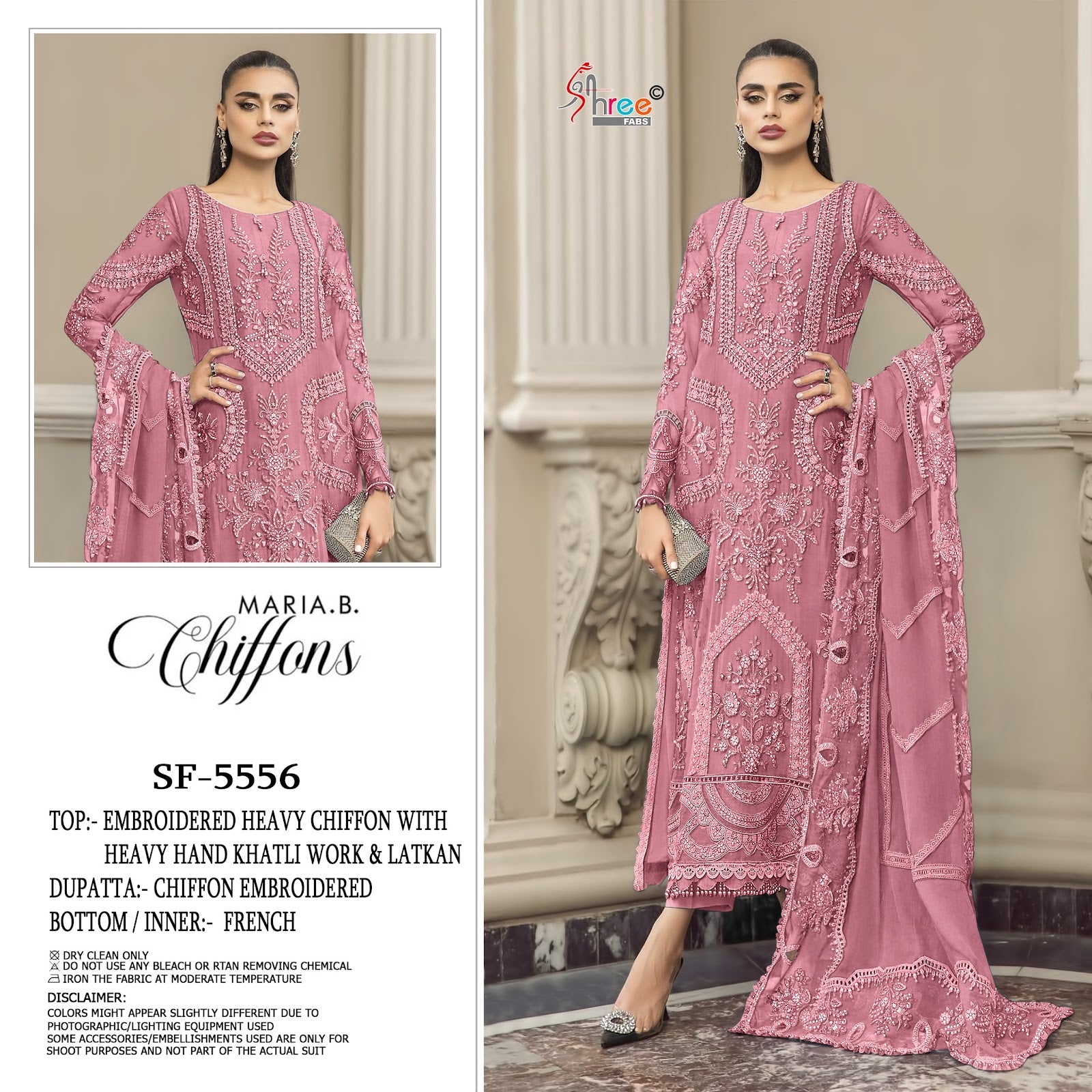 Sf 5556 Shree Fabs Chiffon Pakistani Salwar Suits Manufacturer