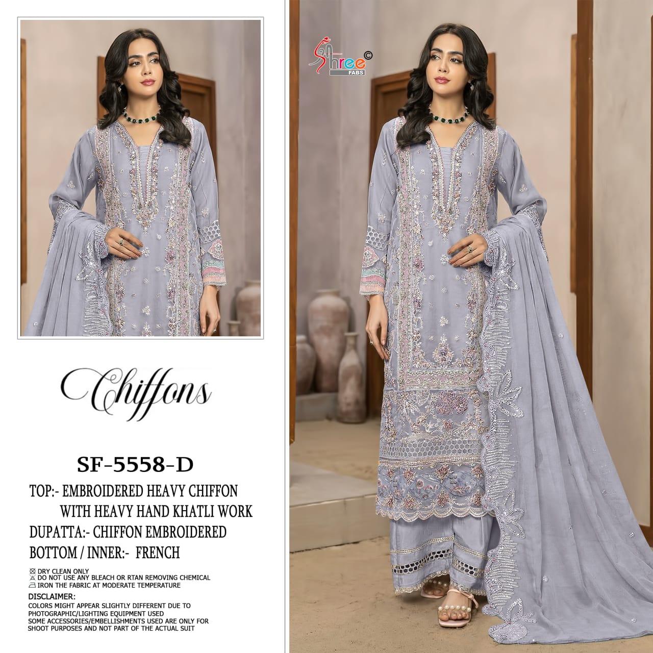Sf 5558 Shree Fabs Chiffon Pakistani Salwar Suits Exporter Gujarat