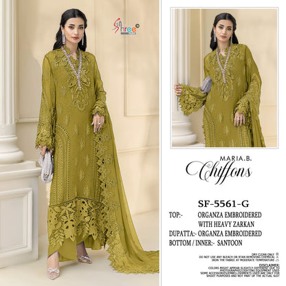 Sf 5561 Shree Fabs Chiffon Pakistani Salwar Suits Exporter Ahmedabad