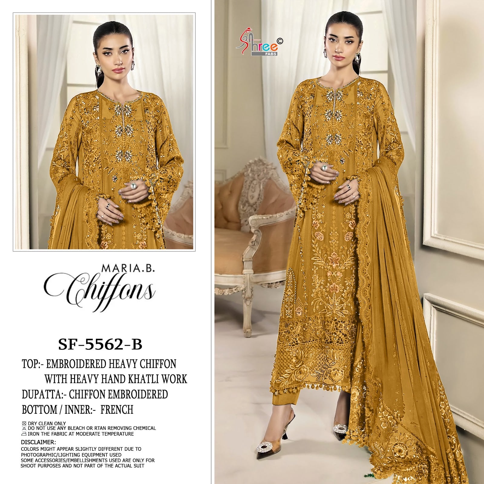 Sf 5562 Shree Fabs Chiffon Pakistani Salwar Suits Manufacturer