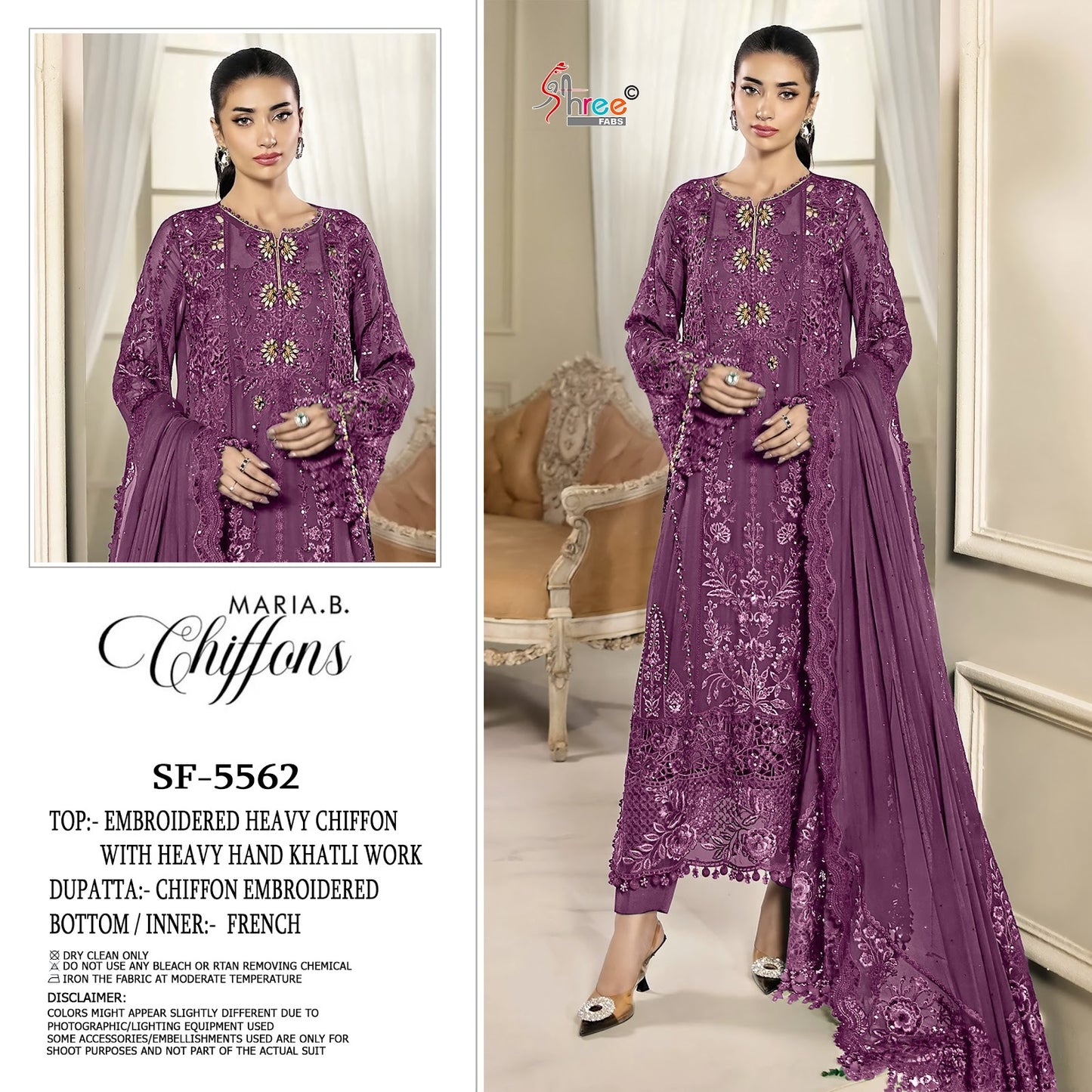 Sf 5562 Shree Fabs Chiffon Pakistani Salwar Suits Manufacturer