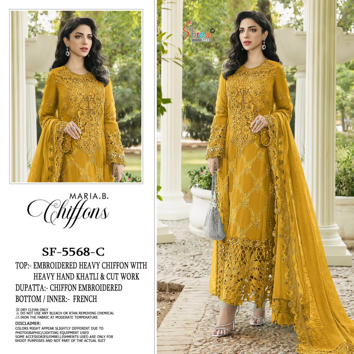 Sf 5568 Shree Fabs Chiffon Pakistani Salwar Suits Wholesale Price