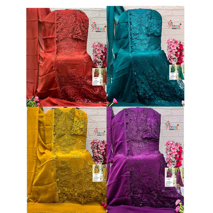 Sf 5568 Shree Fabs Chiffon Pakistani Salwar Suits Wholesale Price
