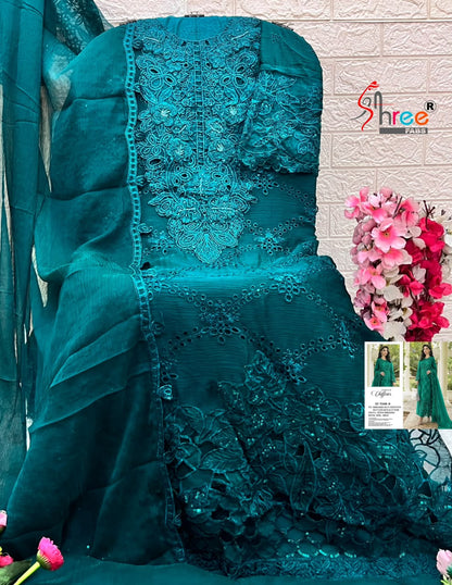 Sf 5568 Shree Fabs Chiffon Pakistani Salwar Suits Wholesale Price