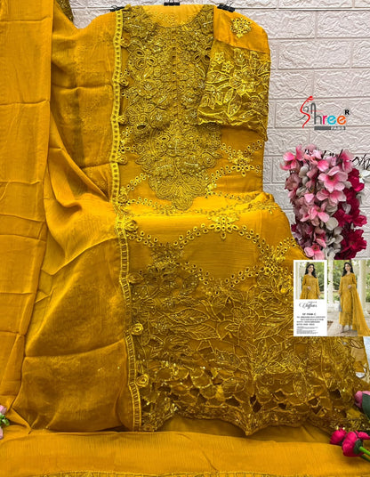 Sf 5568 Shree Fabs Chiffon Pakistani Salwar Suits Wholesale Price