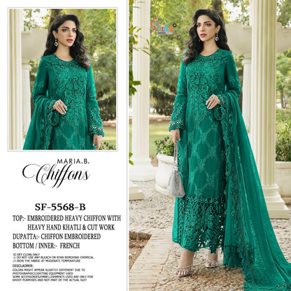 Sf 5568 Shree Fabs Chiffon Pakistani Salwar Suits Wholesale Price