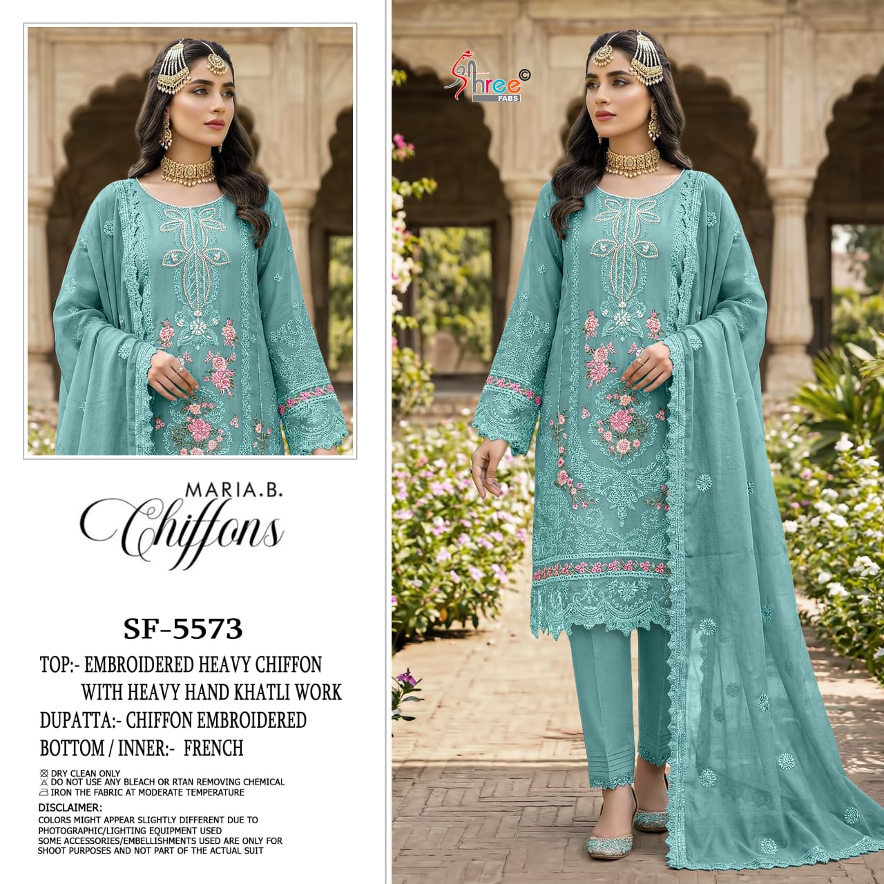 Sf 5573 Shree Fabs Chiffon Pakistani Salwar Suits Supplier Ahmedabad