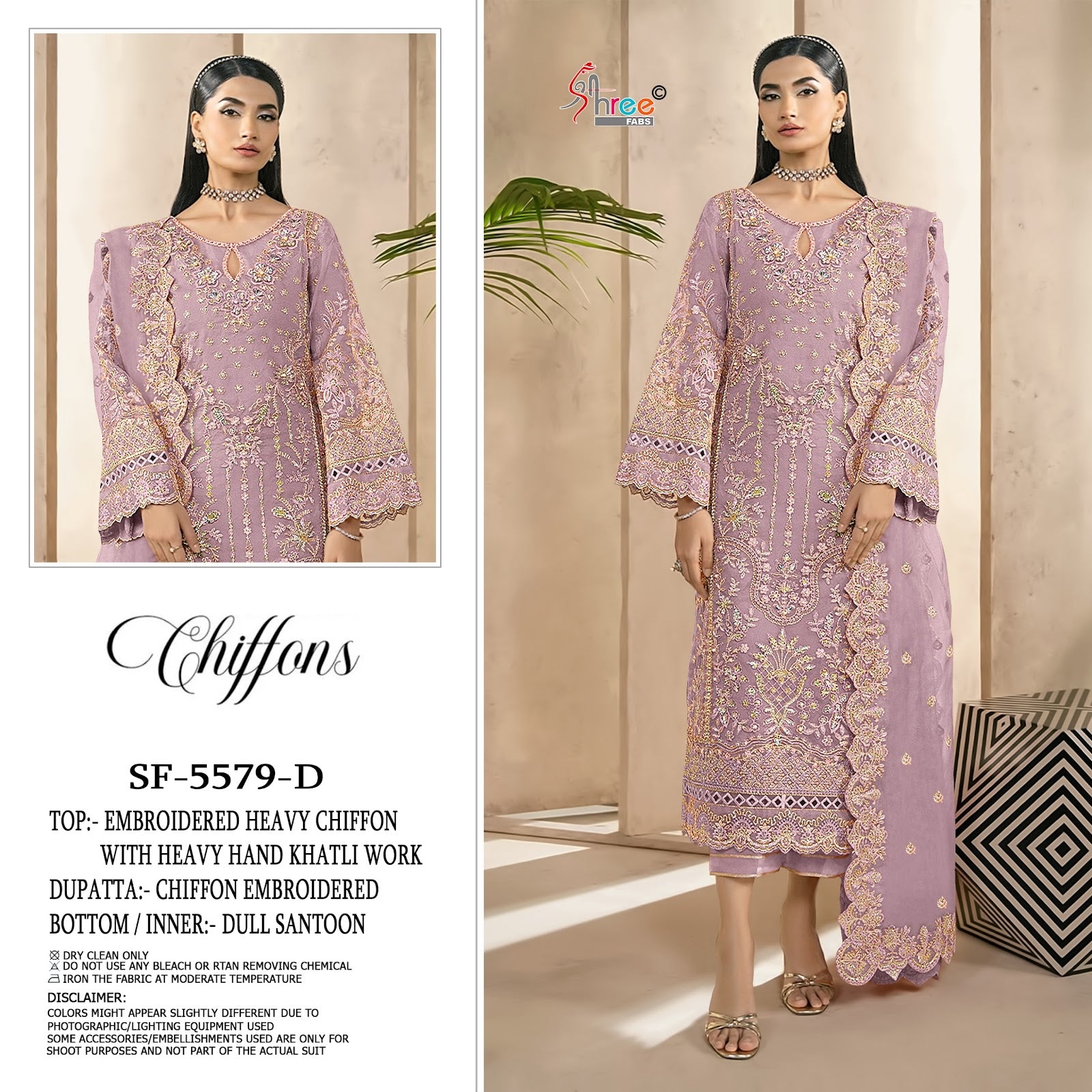 Sf 5579 Shree Fabs Chiffon Pakistani Salwar Suits Wholesaler