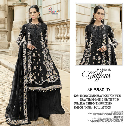 Sf 5580 Shree Fabs Chiffon Pakistani Salwar Suits Wholesale Rate