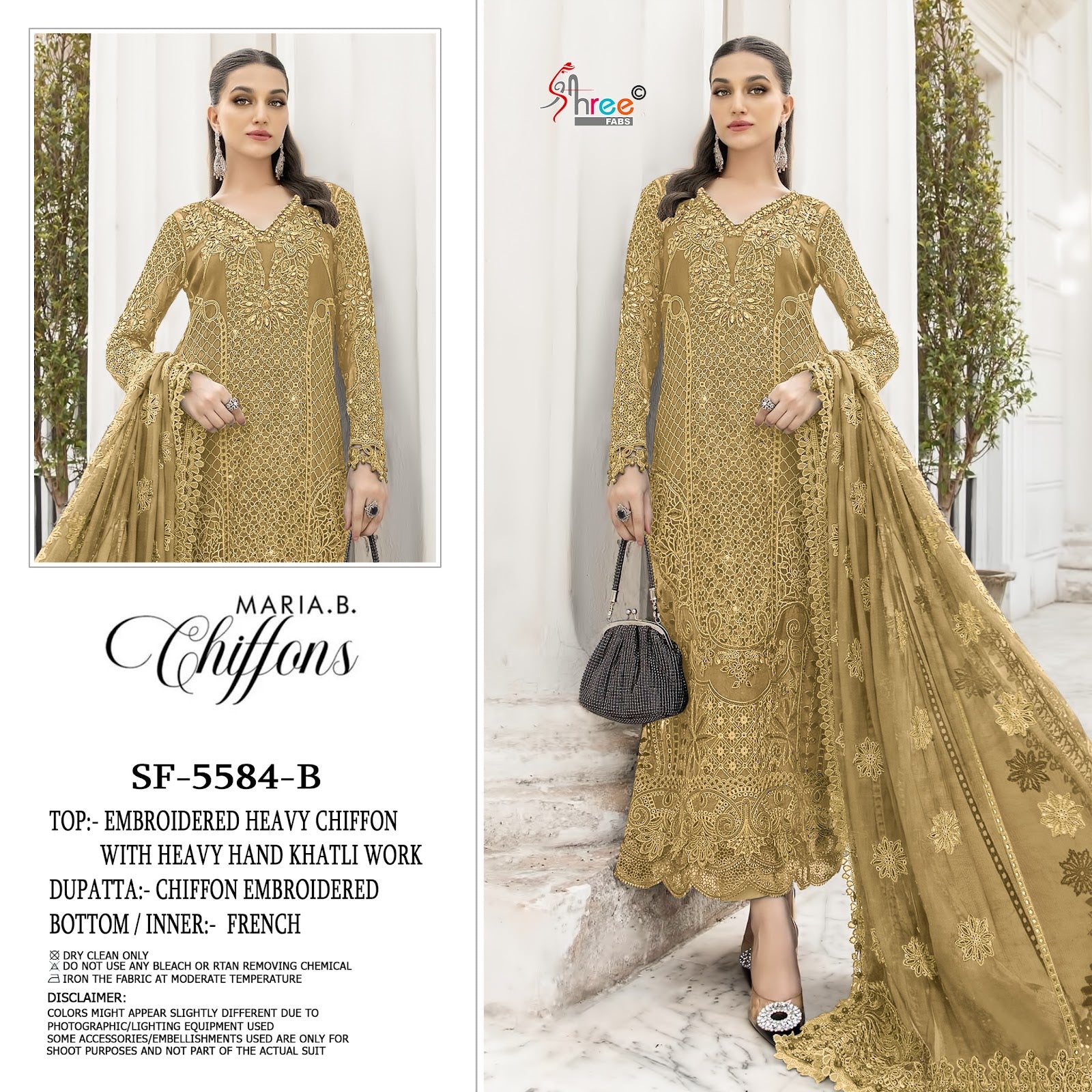 Sf 5584 Shree Fabs Chiffon Pakistani Salwar Suits Wholesale Price