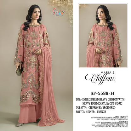 Sf 5588 Efgh Shree Fabs Chiffon Pakistani Salwar Suits Supplier