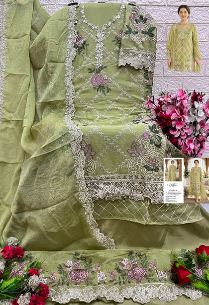 Sf 5607 Shree Fabs Chiffon Pakistani Salwar Suits Exporter Ahmedabad