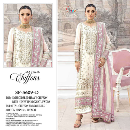 Sf 5609 Shree Fabs Chiffon Pakistani Salwar Suits Exporter India