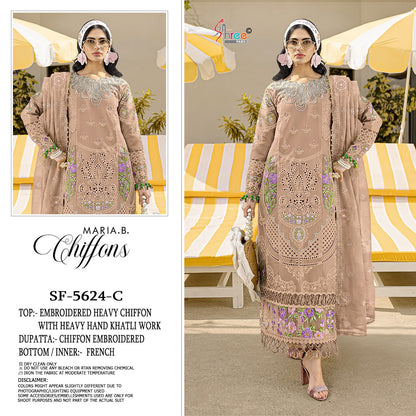 Sf 5624 Shree Fabs Chiffon Pakistani Salwar Suits Exporter Gujarat