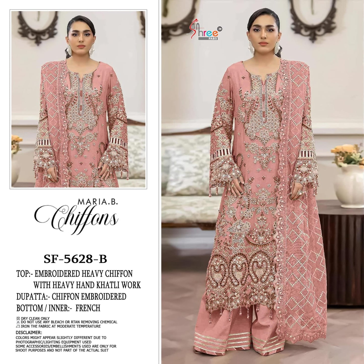 Sf 5628 Shree Fabs Chiffon Pakistani Salwar Suits Wholesale Price