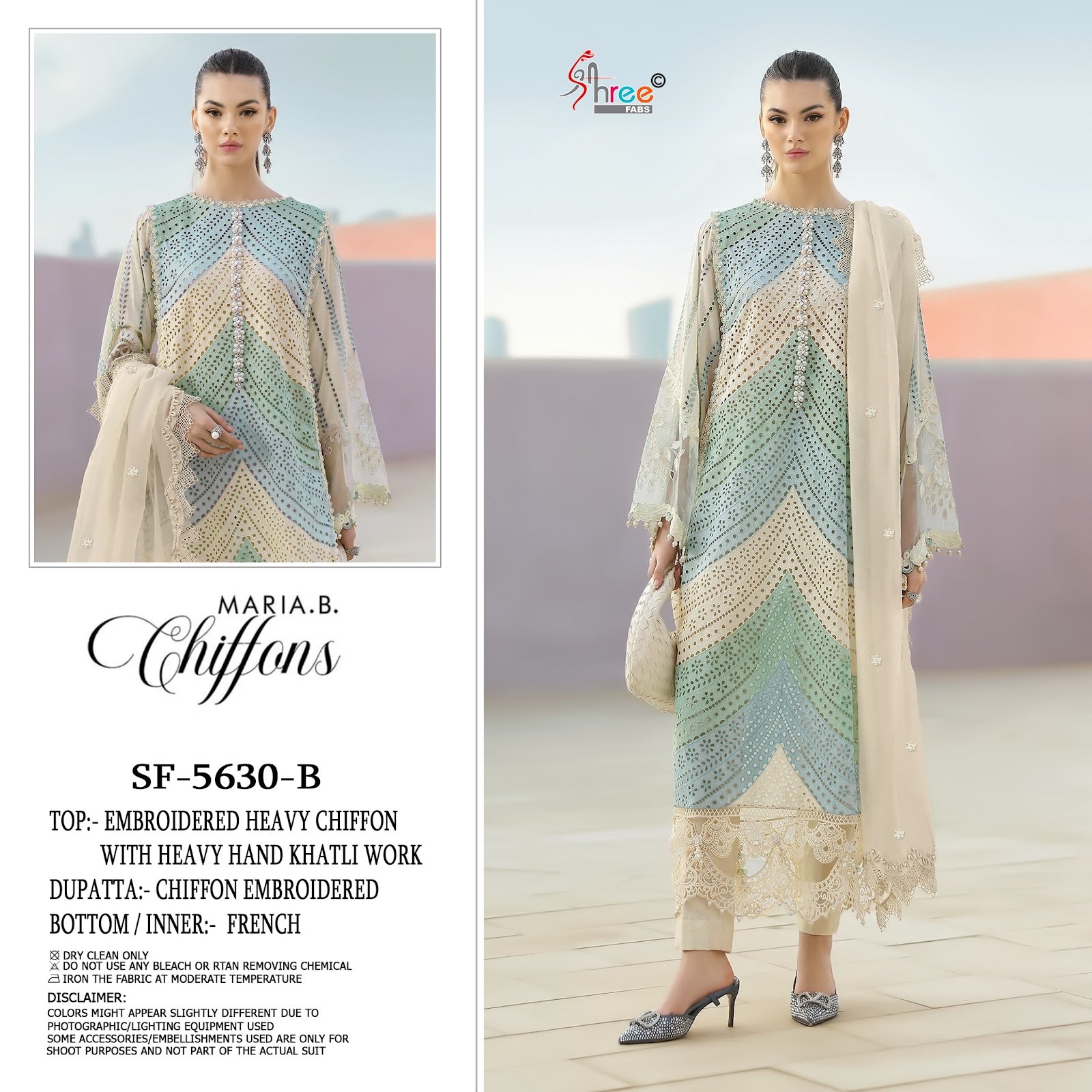 Sf 5630 Shree Fabs Chiffon Pakistani Salwar Suits Wholesale Price