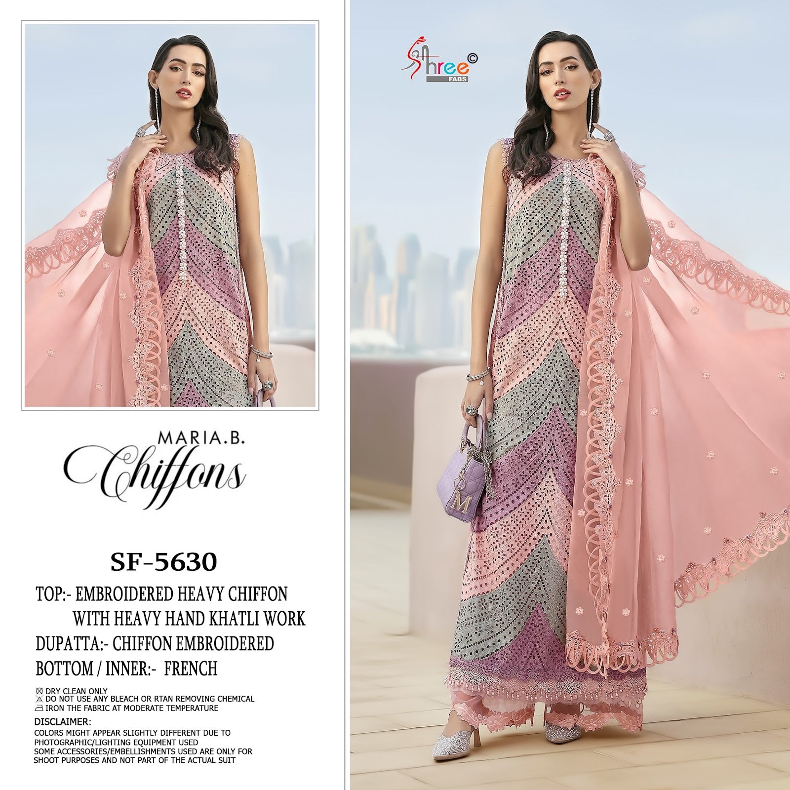 Sf 5630 Shree Fabs Chiffon Pakistani Salwar Suits Wholesale Price
