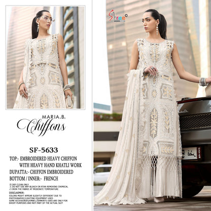 Sf 5633 B Shree Fabs Chiffon Pakistani Salwar Suits Wholesale Price