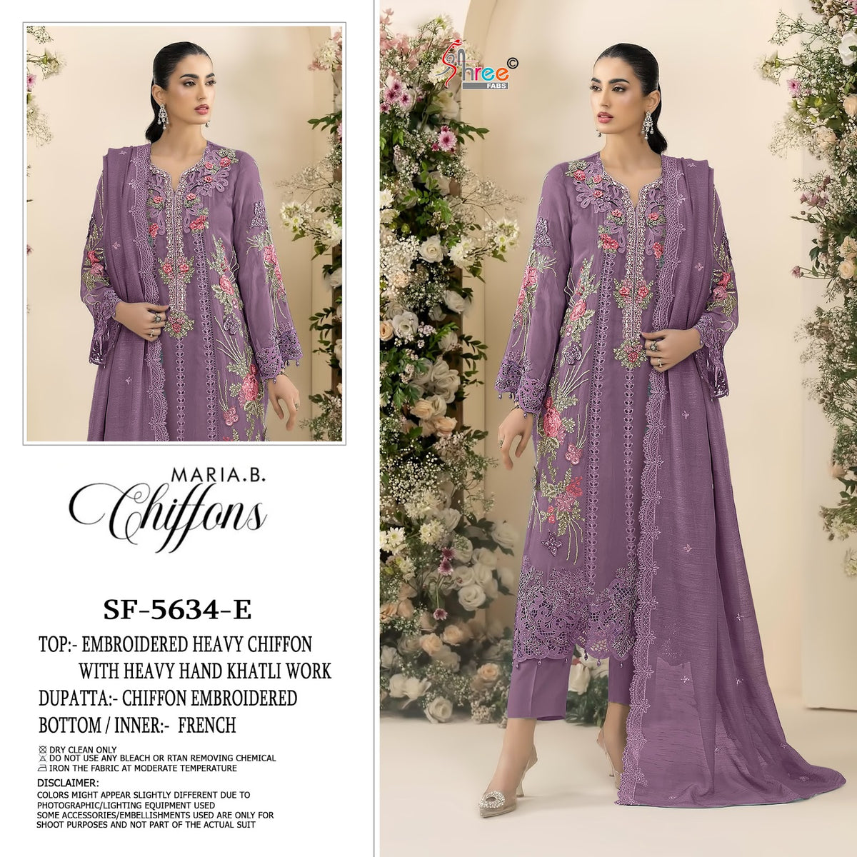 Sf 5634 Shree Fabs Chiffon Pakistani Salwar Suits Manufacturer
