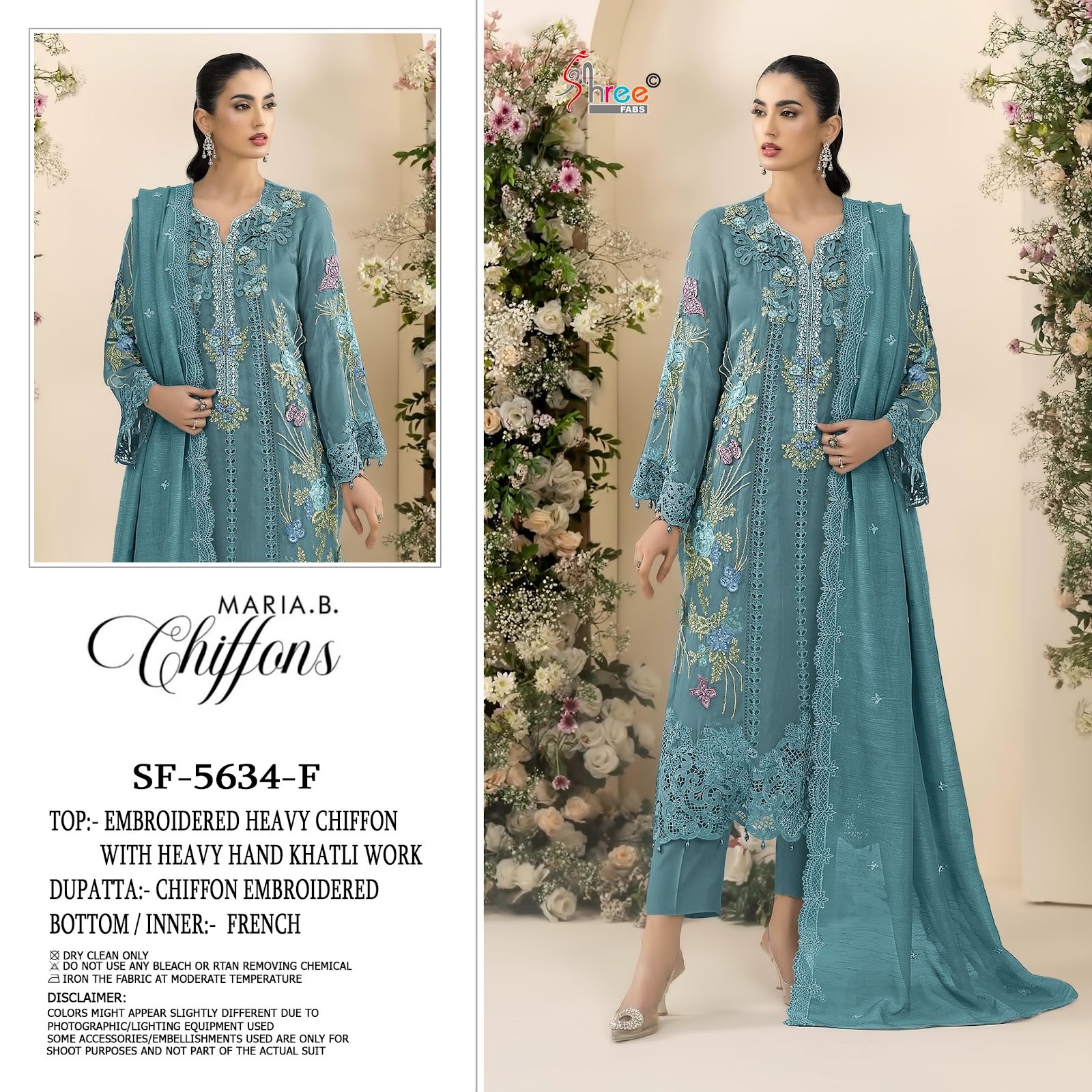 Sf 5634 Shree Fabs Chiffon Pakistani Salwar Suits Manufacturer