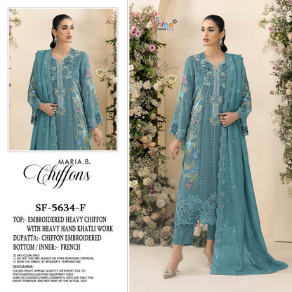 Sf 5634 Shree Fabs Chiffon Pakistani Salwar Suits Manufacturer