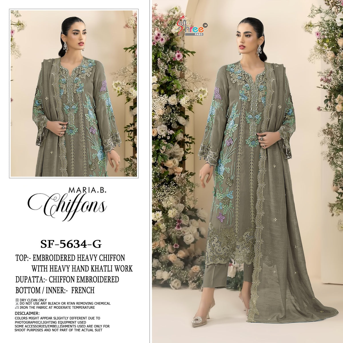 Sf 5634 Shree Fabs Chiffon Pakistani Salwar Suits Manufacturer
