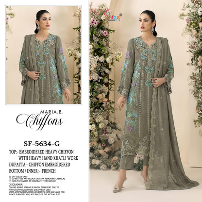 Sf 5634 Shree Fabs Chiffon Pakistani Salwar Suits Manufacturer