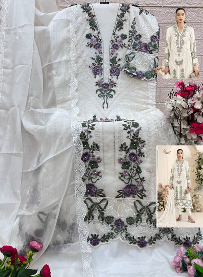 Sf 5635 Shree Fabs Chiffon Pakistani Salwar Suits Wholesaler Gujarat