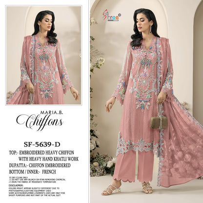 Sf 5639 Shree Fabs Chiffon Pakistani Salwar Suits Exporter Gujarat