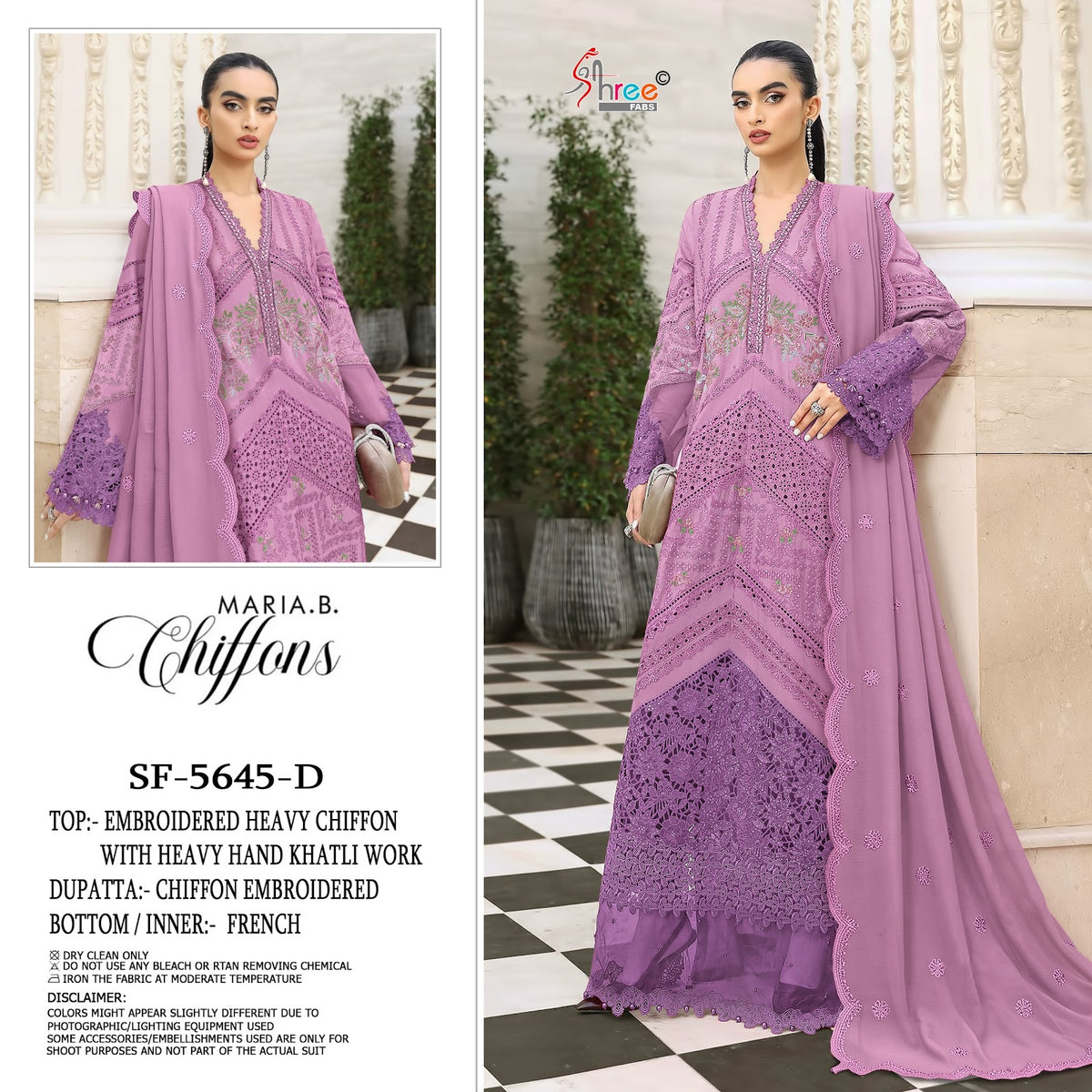 Sf 5645 Shree Fabs Chiffon Pakistani Salwar Suits Supplier India