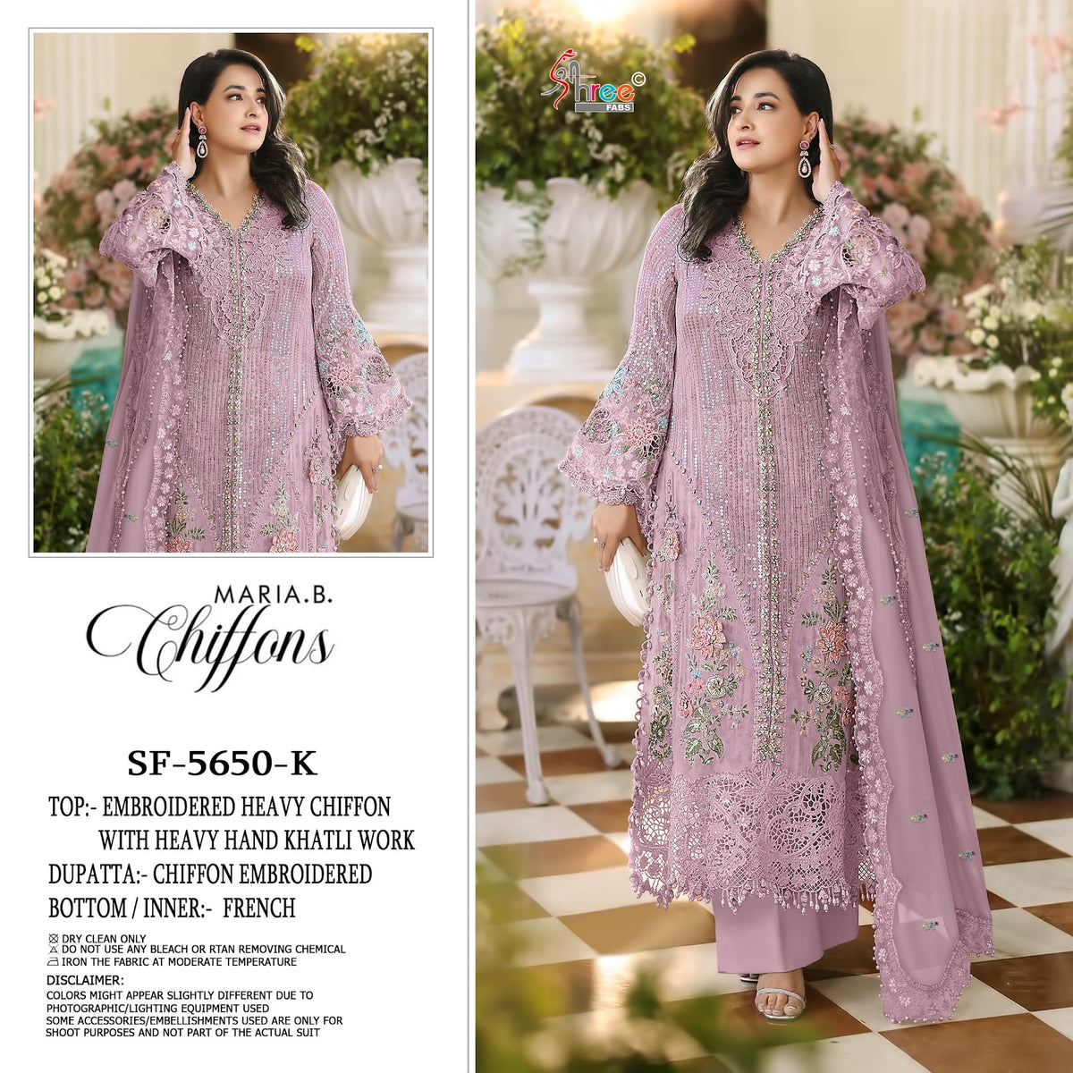Sf 5650 Ijkl Shree Fabs Chiffon Pakistani Salwar Suits Wholesaler