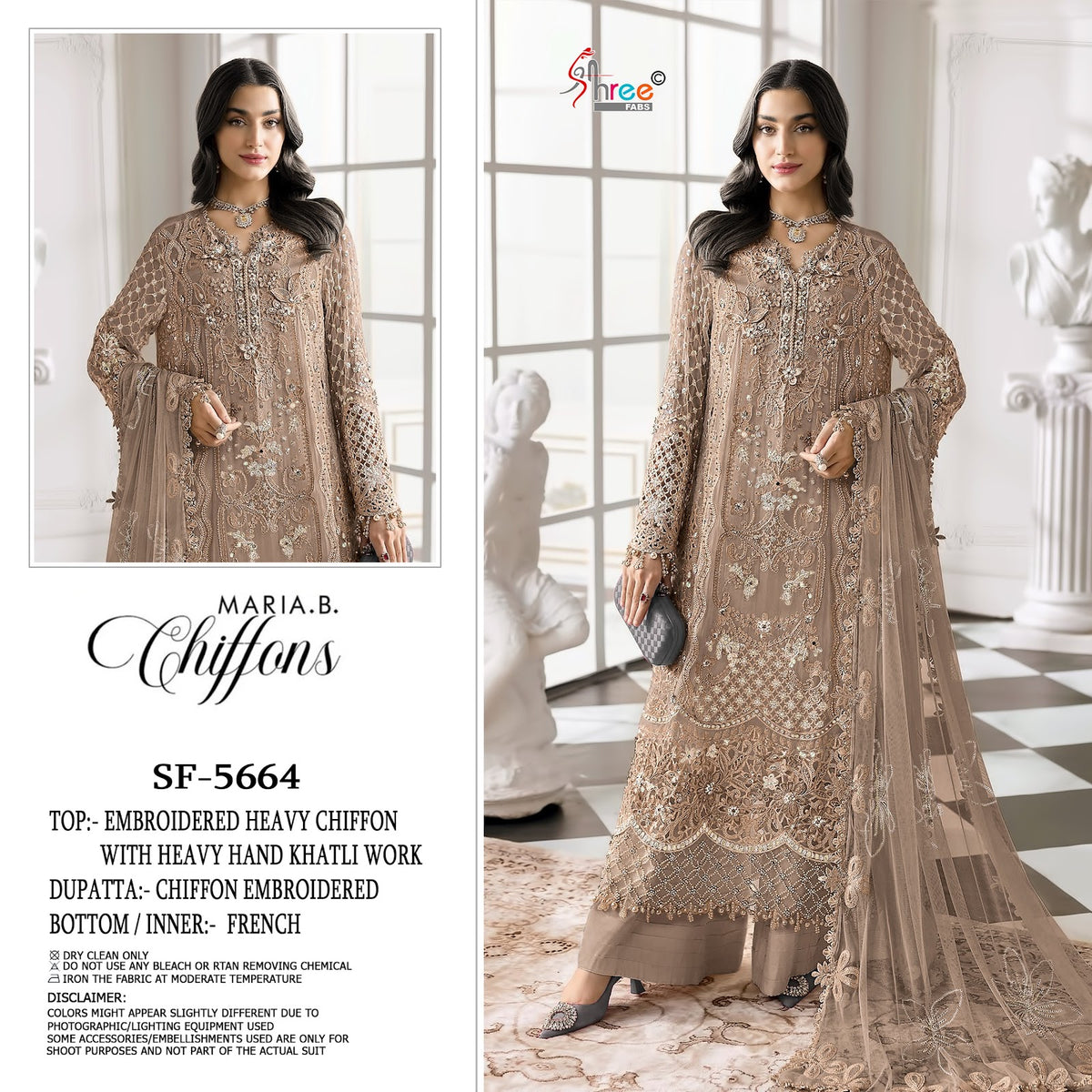 Sf 5664 Shree Fabs Chiffon Pakistani Salwar Suits Manufacturer India