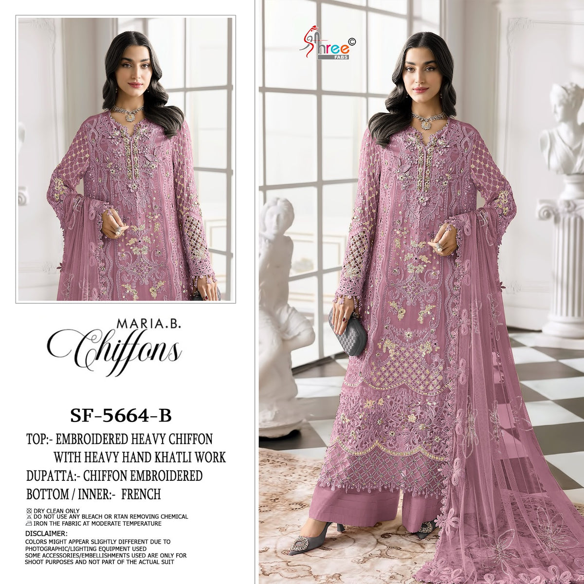 Sf 5664 Shree Fabs Chiffon Pakistani Salwar Suits Manufacturer India