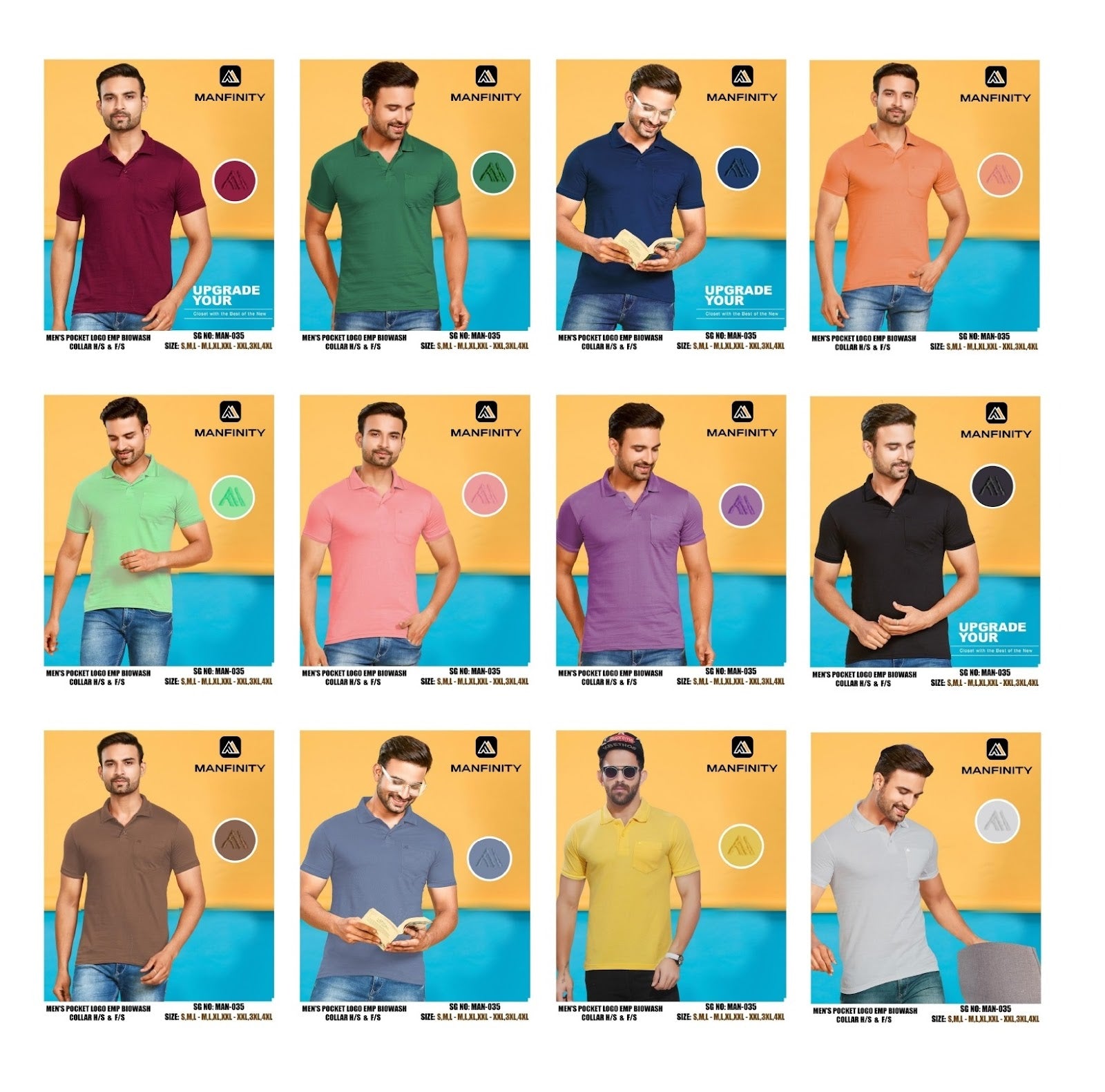 Sg No 035 Half Sleeve Manfinity Combed Cotton Mens Tshirts Exporter