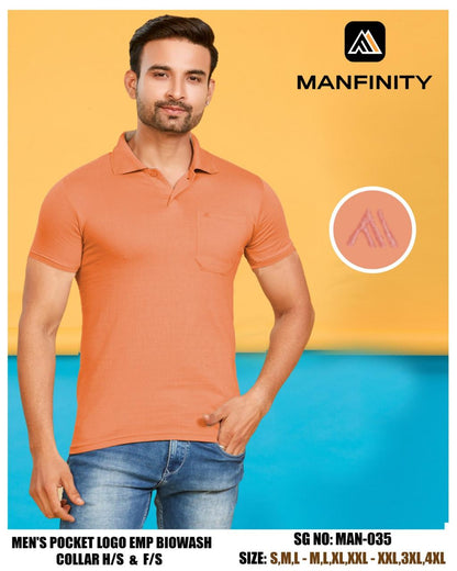 Sg No 035 Half Sleeve Manfinity Combed Cotton Mens Tshirts Exporter