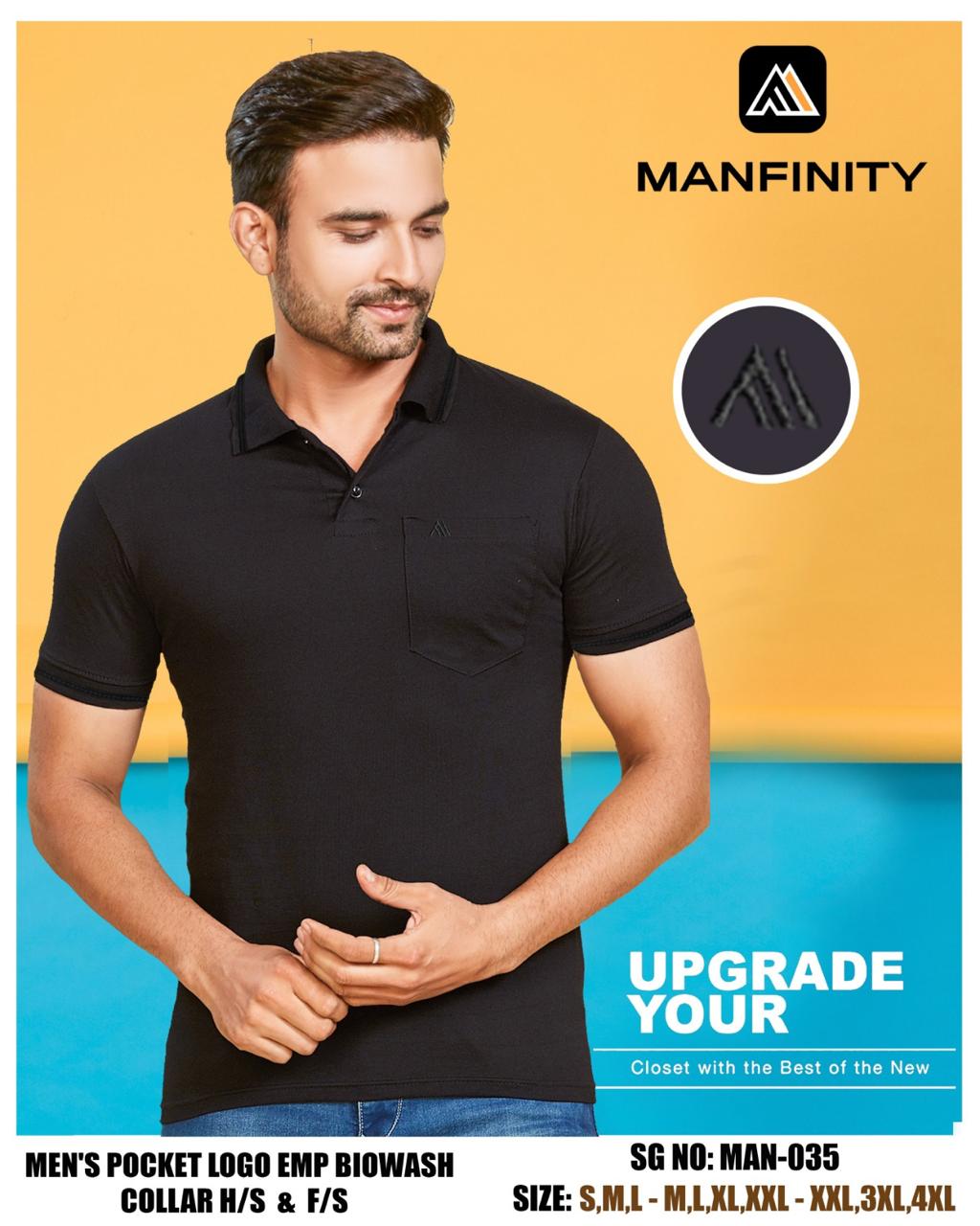 Sg No 035 Half Sleeve Manfinity Combed Cotton Mens Tshirts Exporter