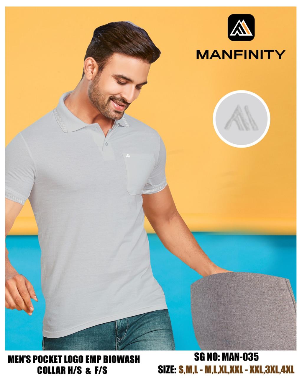 Sg No 035 Half Sleeve Manfinity Combed Cotton Mens Tshirts Exporter