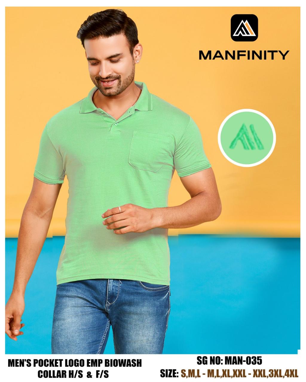 Sg No 035 Half Sleeve Manfinity Combed Cotton Mens Tshirts Exporter
