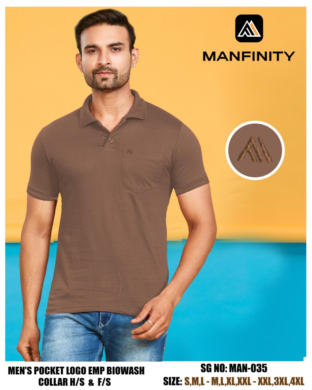 Sg No 035 Half Sleeve Manfinity Combed Cotton Mens Tshirts Exporter