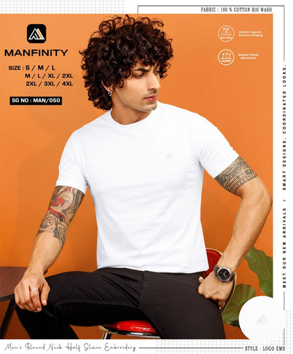 Sg No 050 Manfinity Cotton Biowashed Mens Tshirts Wholesale Price