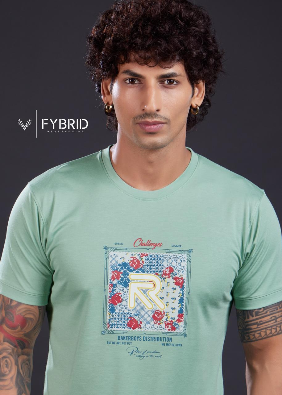 Sg No 737 Fybrid Tencil Mens Tshirts Wholesaler Gujarat