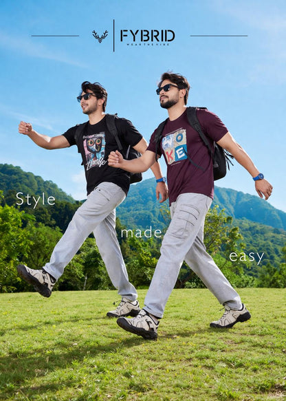 Sg No 737 Fybrid Tencil Mens Tshirts Wholesaler Gujarat