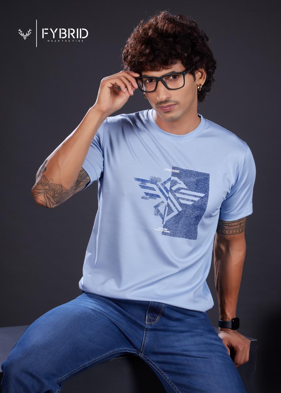 Sg No 737 Fybrid Tencil Mens Tshirts Wholesaler Gujarat