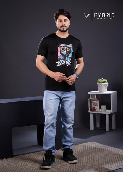 Sg No 737 Fybrid Tencil Mens Tshirts Wholesaler Gujarat