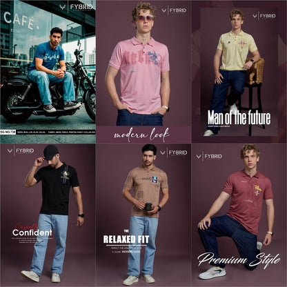Sg No 738 Fybrid Tencil Lycra Mens Tshirts Manufacturer