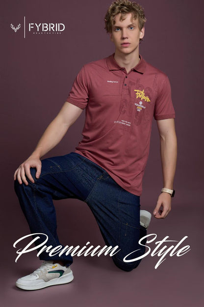 Sg No 738 Fybrid Tencil Lycra Mens Tshirts Manufacturer