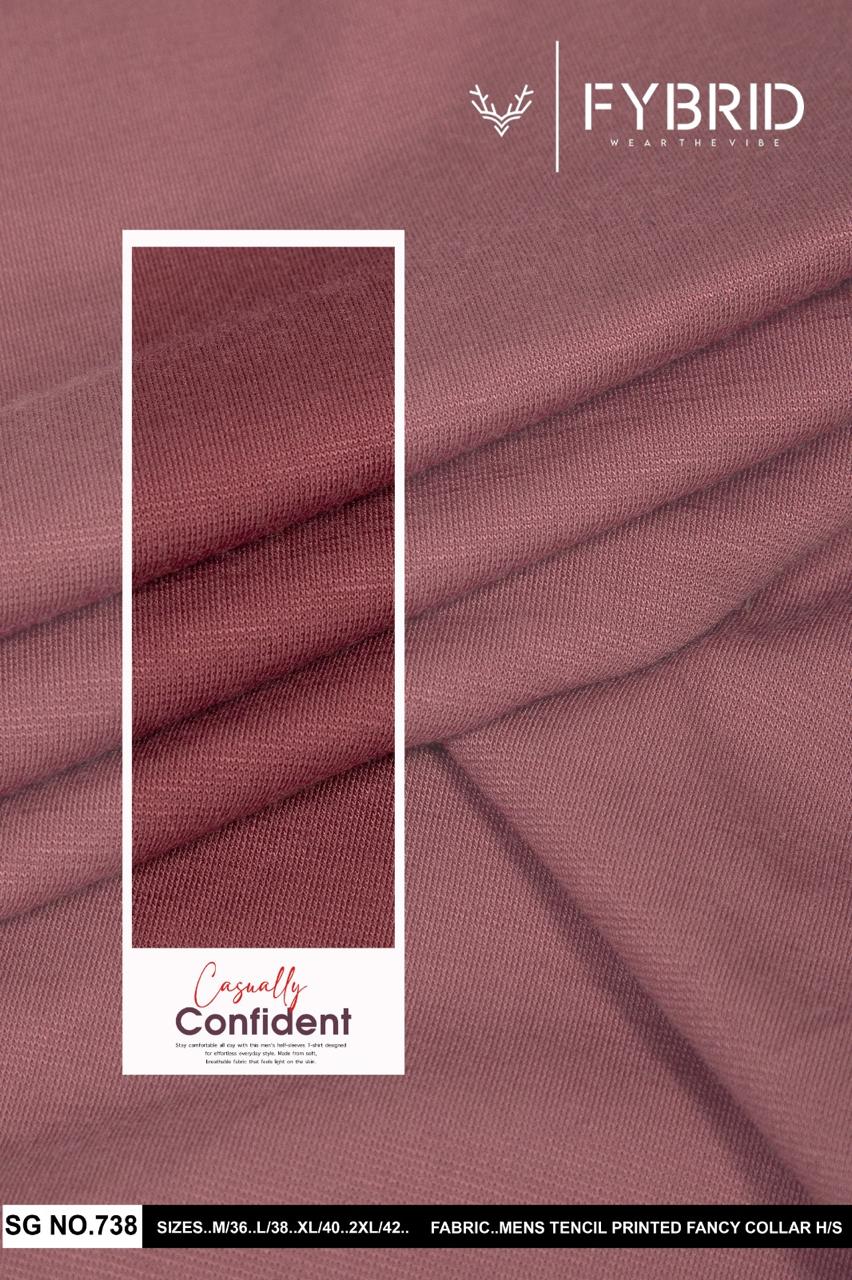 Sg No 738 Fybrid Tencil Lycra Mens Tshirts Manufacturer
