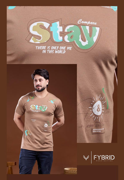 Sg No 739 Fybrid Tencil Mens Tshirts Supplier