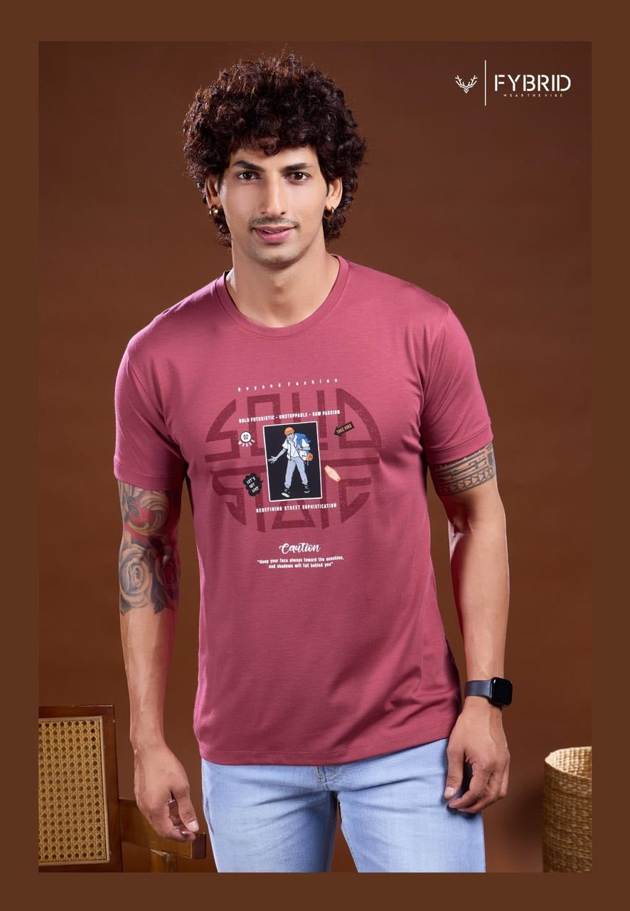 Sg No 739 Fybrid Tencil Mens Tshirts Supplier